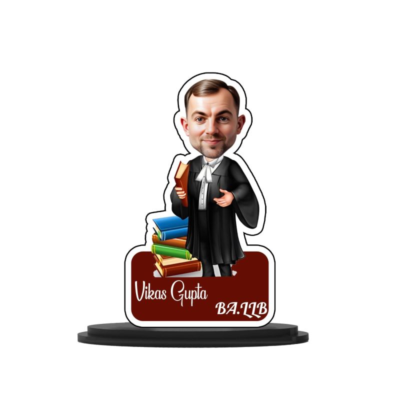 Personalized Lawyer Gift | Caricature for Lawyer Law Student | Gift For Lawyer & Advocate | Birthday Gift Items